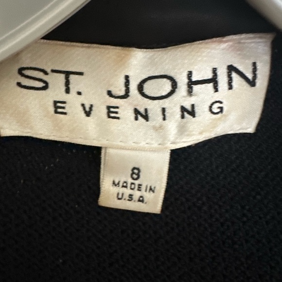 2006 ST JOHN EVENING BLACK SANTANA KNIT TUXEDO BLAZER- SALE - Picture 5 of 7